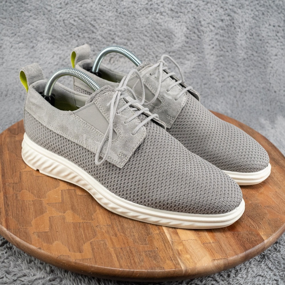 Ecco Mens EU 40 US 6-6.5 St. 1 Hybrid Lite Gray Mesh Summer Derby Oxford Shoes